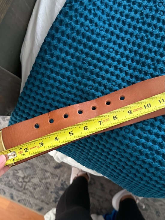 Linea Pelle Leather Belt in Cognac with Brass Buckle main image 4